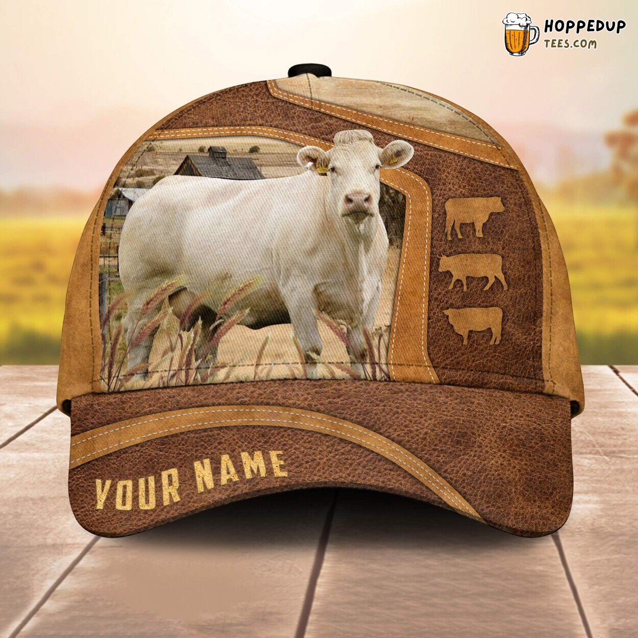 Charolais Farm Lovers Custom 3D All Over Print Baseball Cap Animal