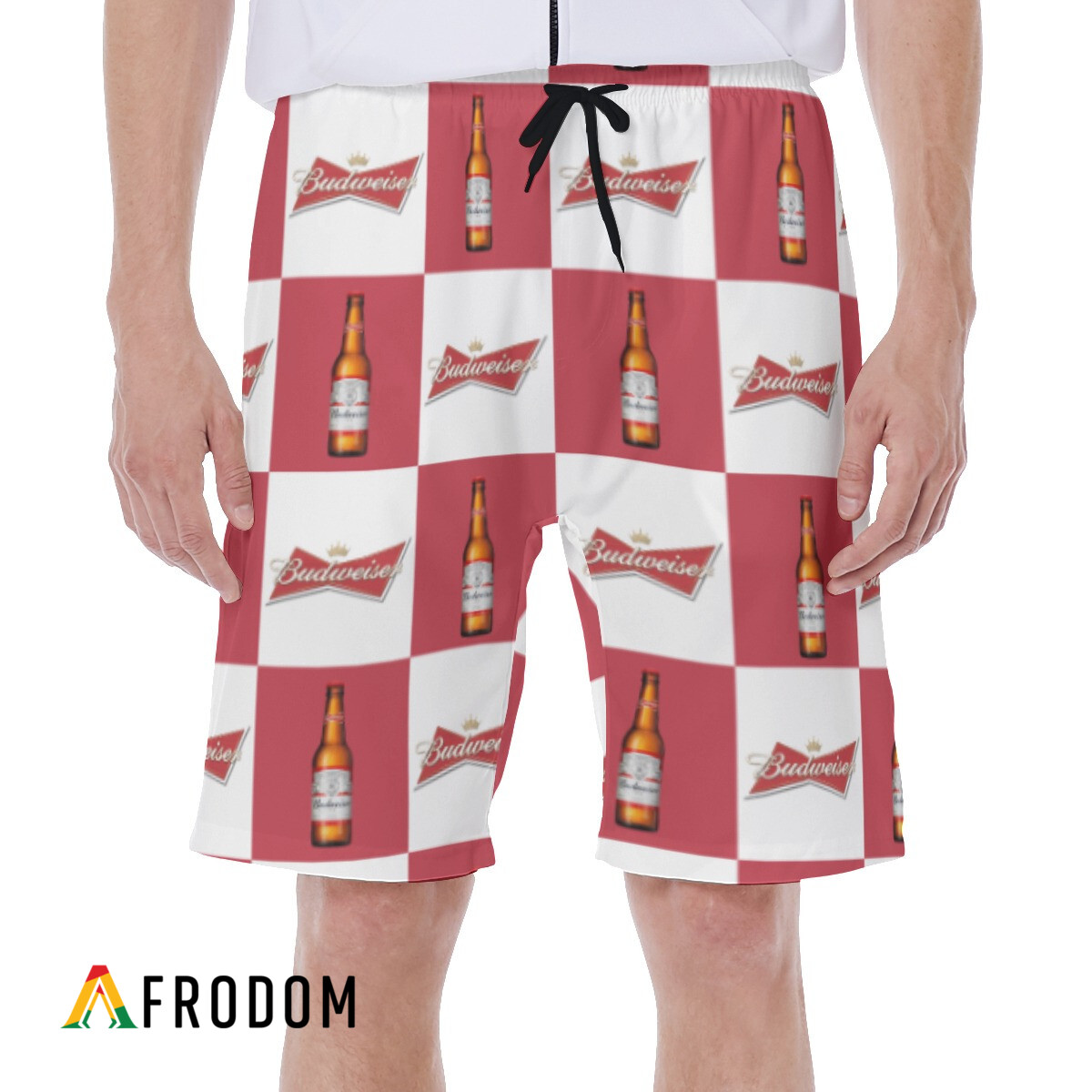 Checkerboard Budweiser Hawaiian Shorts HU