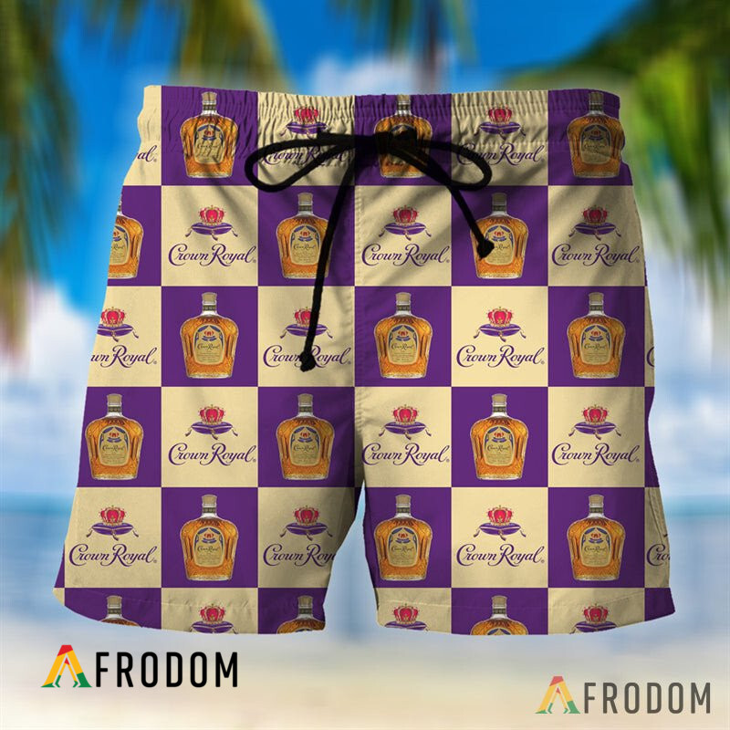 Checkerboard Crown Royal Hawaiian Shorts HU