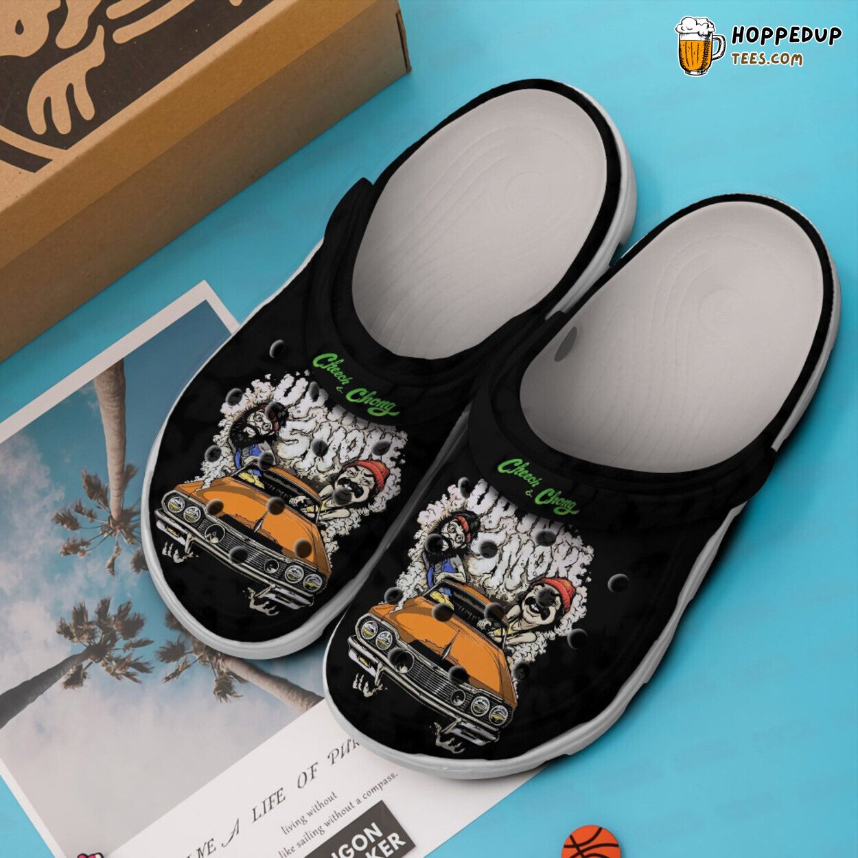 Cheech And Chong Up In Smoke Themed Rubber Clog Shoes Comfy Footwear