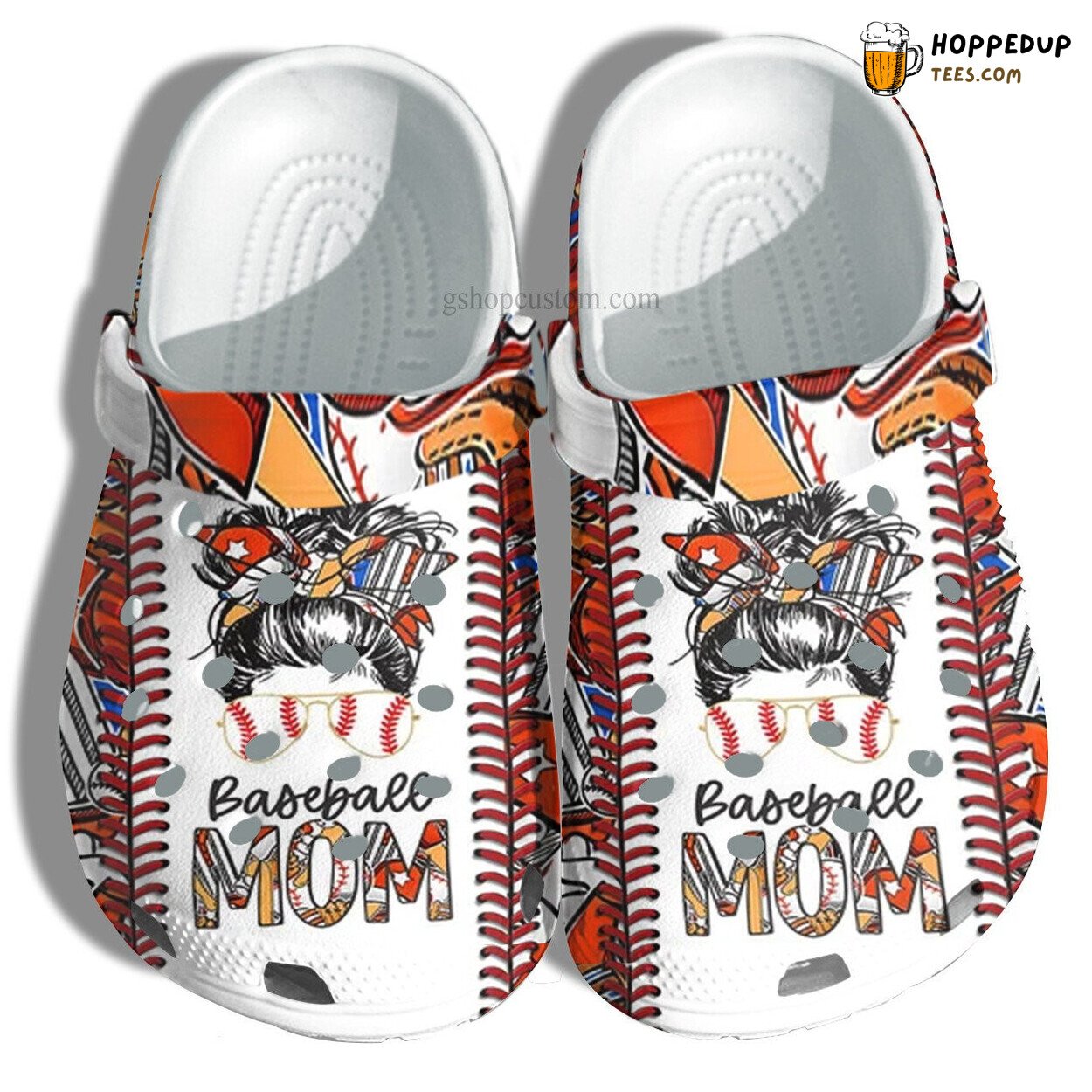 Cheer Up Baseball Mom Croc Shoes Cool Women Line Mother Day Gift