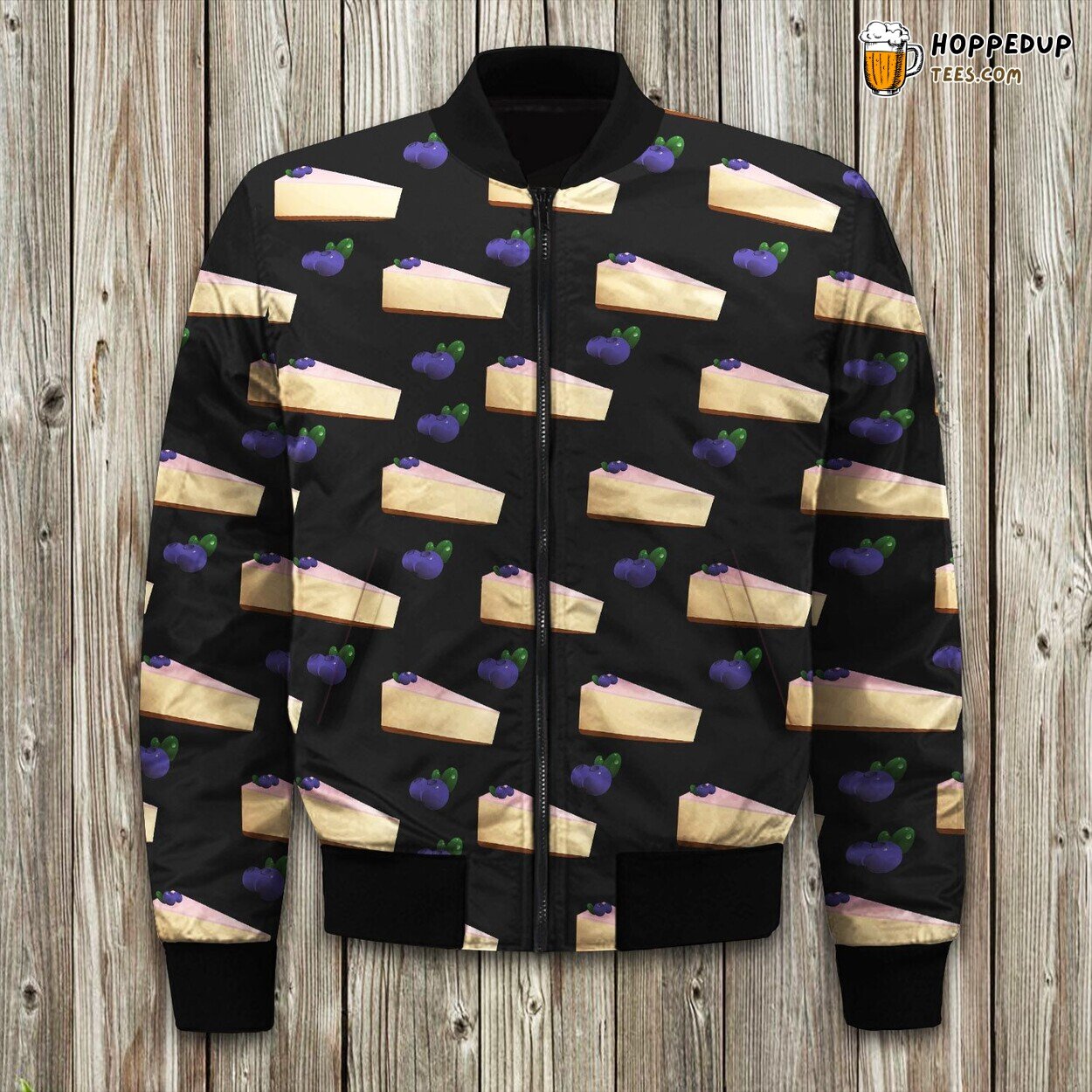Cheesecake Blueberry Bomber Jacket