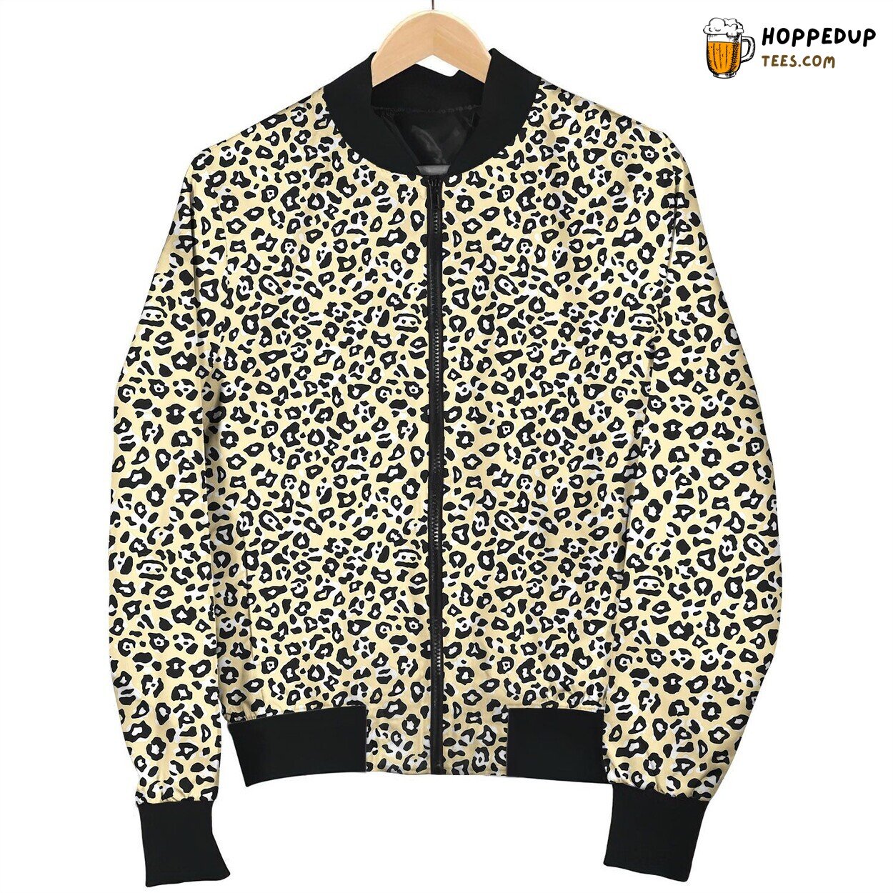 Cheetah Jaguar Pattern Bomber Jacket
