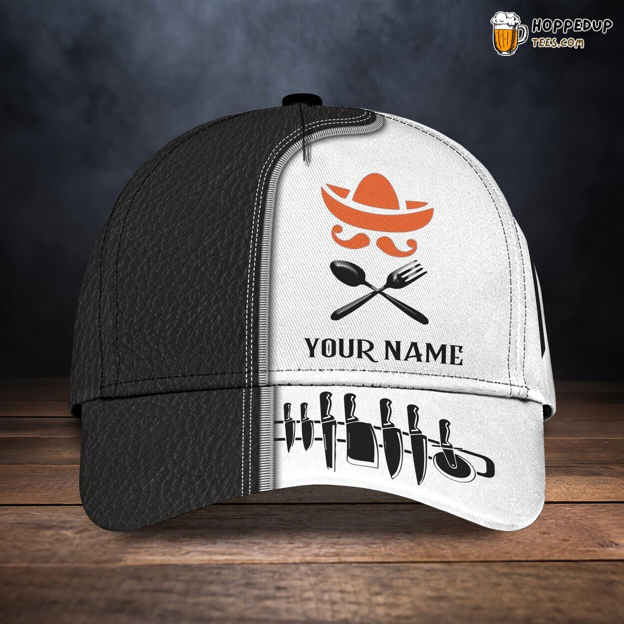 Chef Design Classic 3D Cap Personalized Name Unique Authentic Premium Edition Chef Design Classic 3D Cap Personalized Name Unique Authentic Premium Edition