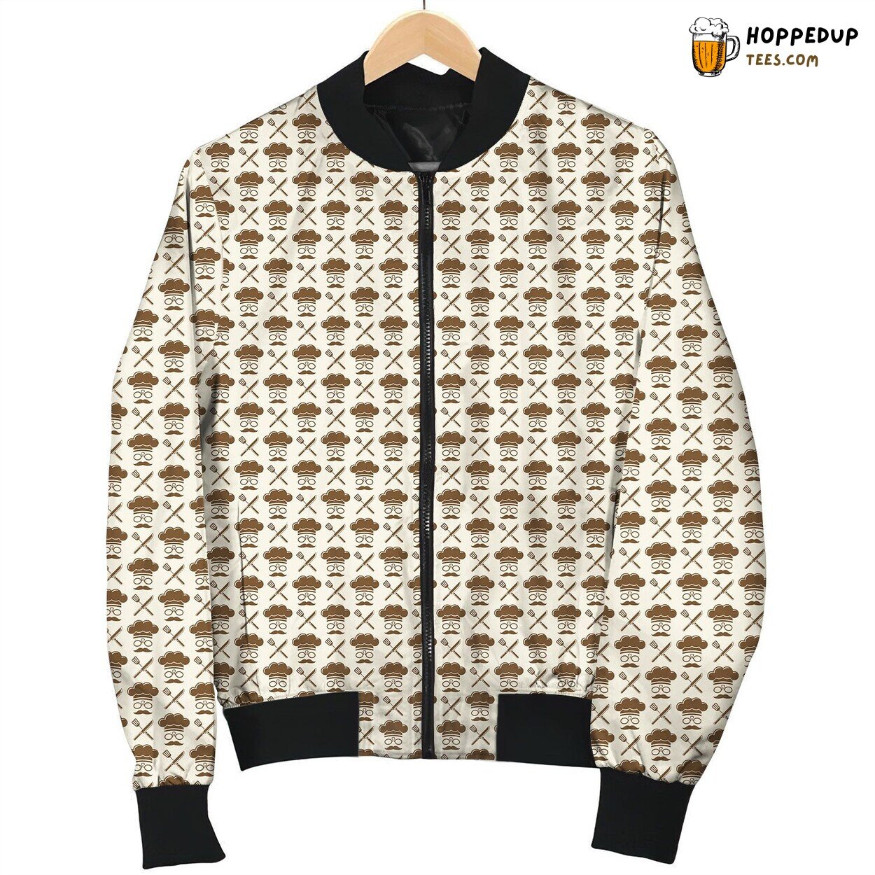 Chef Portrait Winter Bomber Jacket Unique Design Stylish Warm Wear