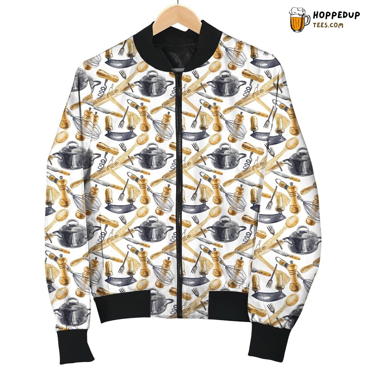 Chef Pot Cooking Bomber Jacket
