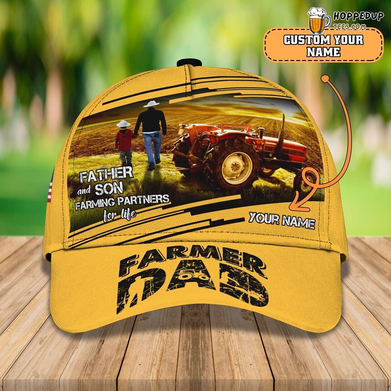 Cherish Father Son Moments on Farm Personalized 3D Classic Cap Memory