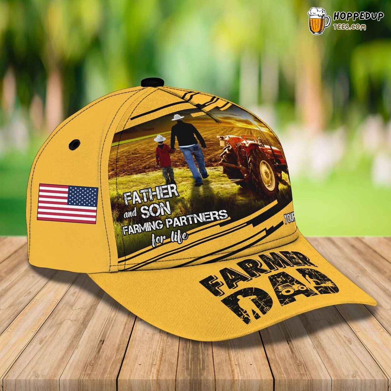 Cherish Father Son Moments on Farm Personalized 3D Classic Cap Memory