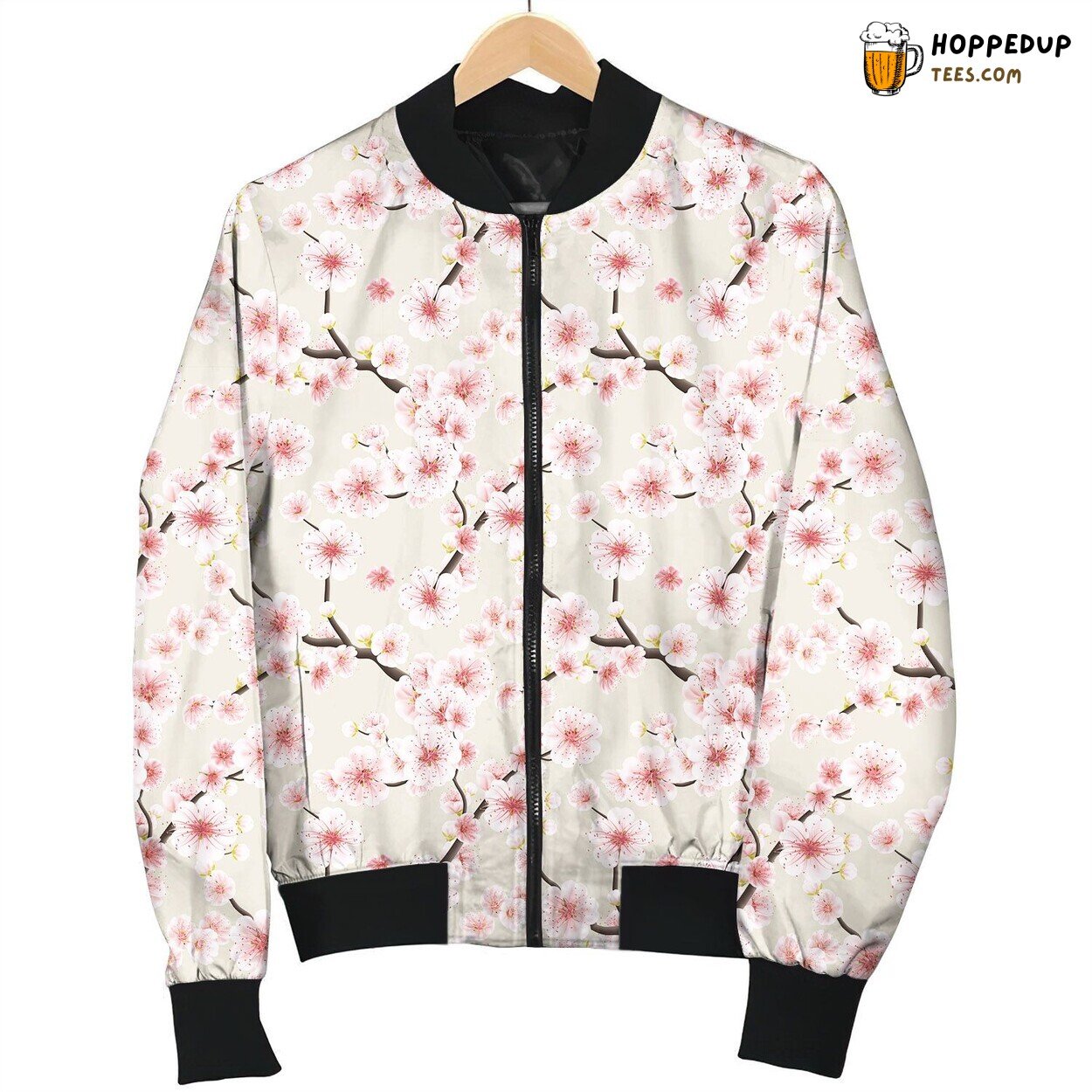 Cherry Blossom Beauty Pink Pattern Bomber Jacket