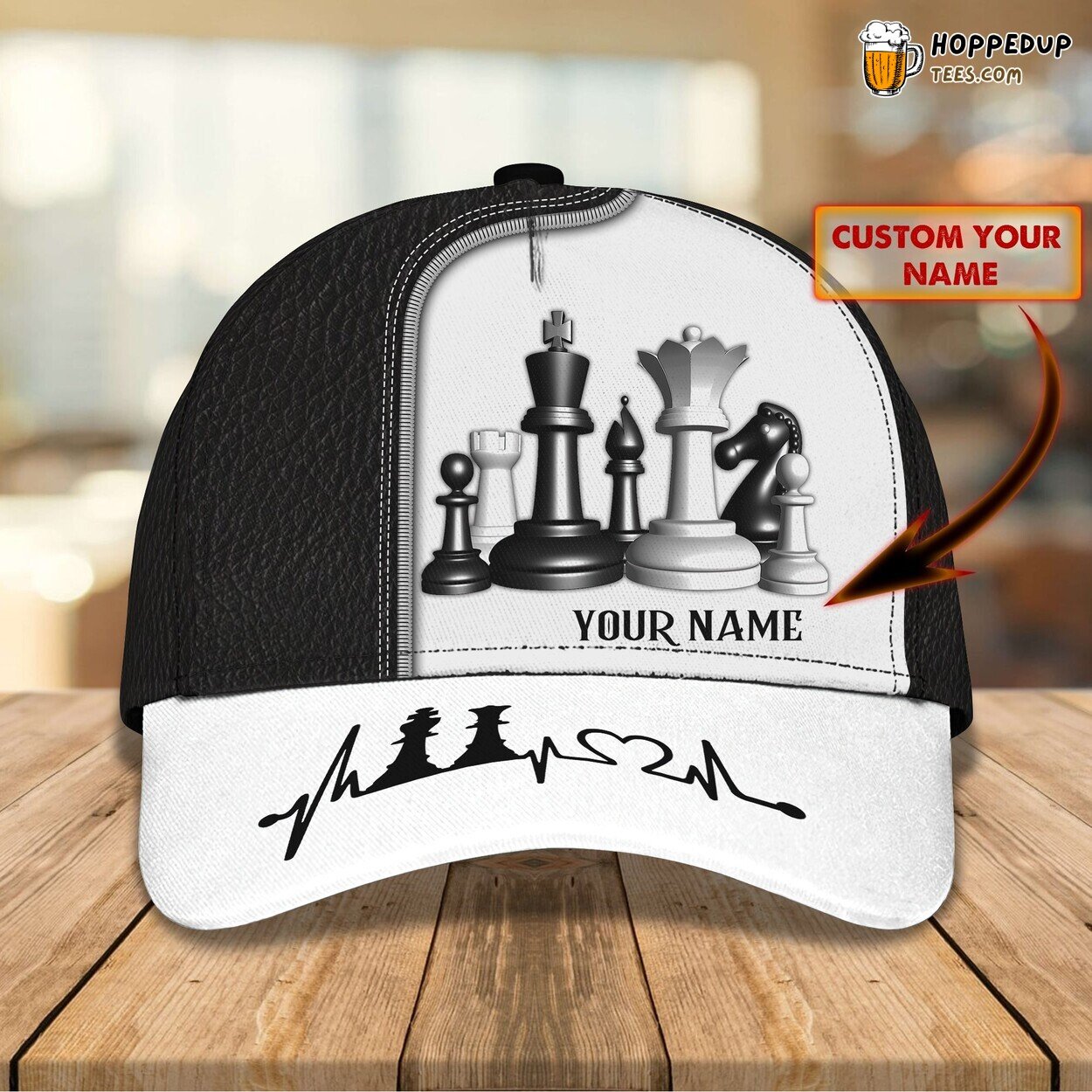 Chess Classic 3D Cap Personalized Name Unique Premium Edition Series
