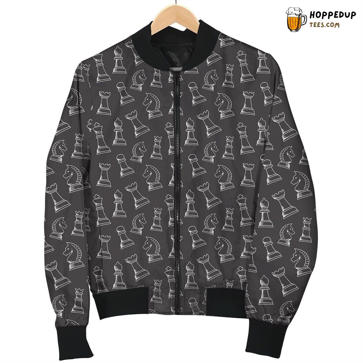 Chess Line Chessman Bomber Jacket