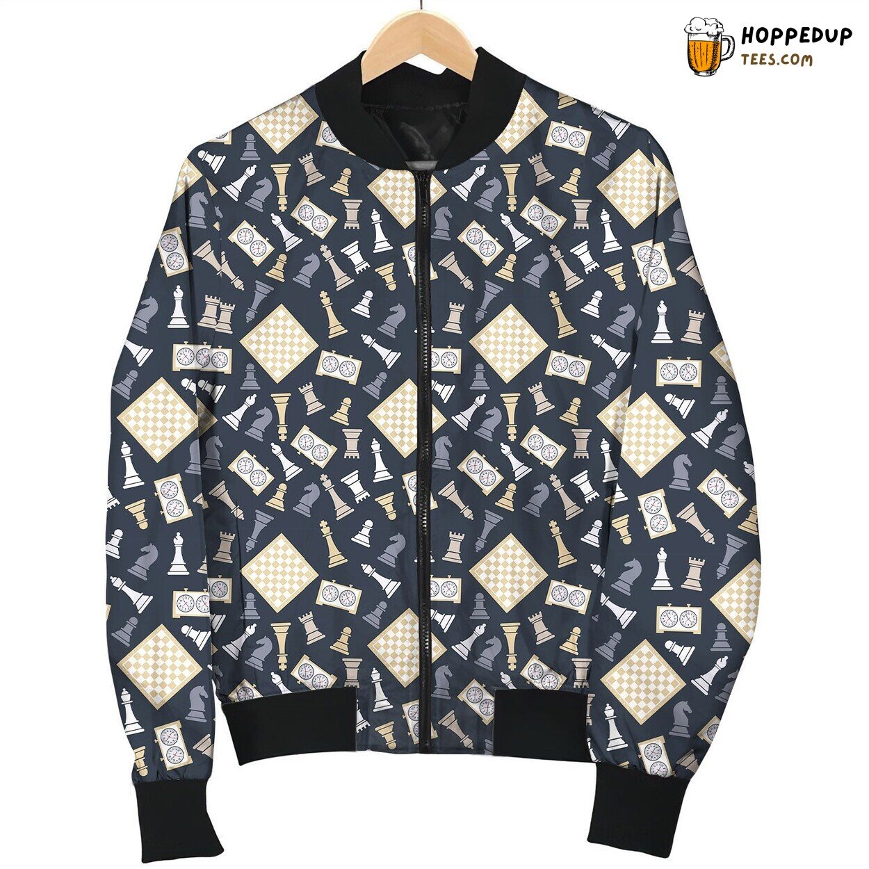 Chess Smart Playing Bomber Jacket