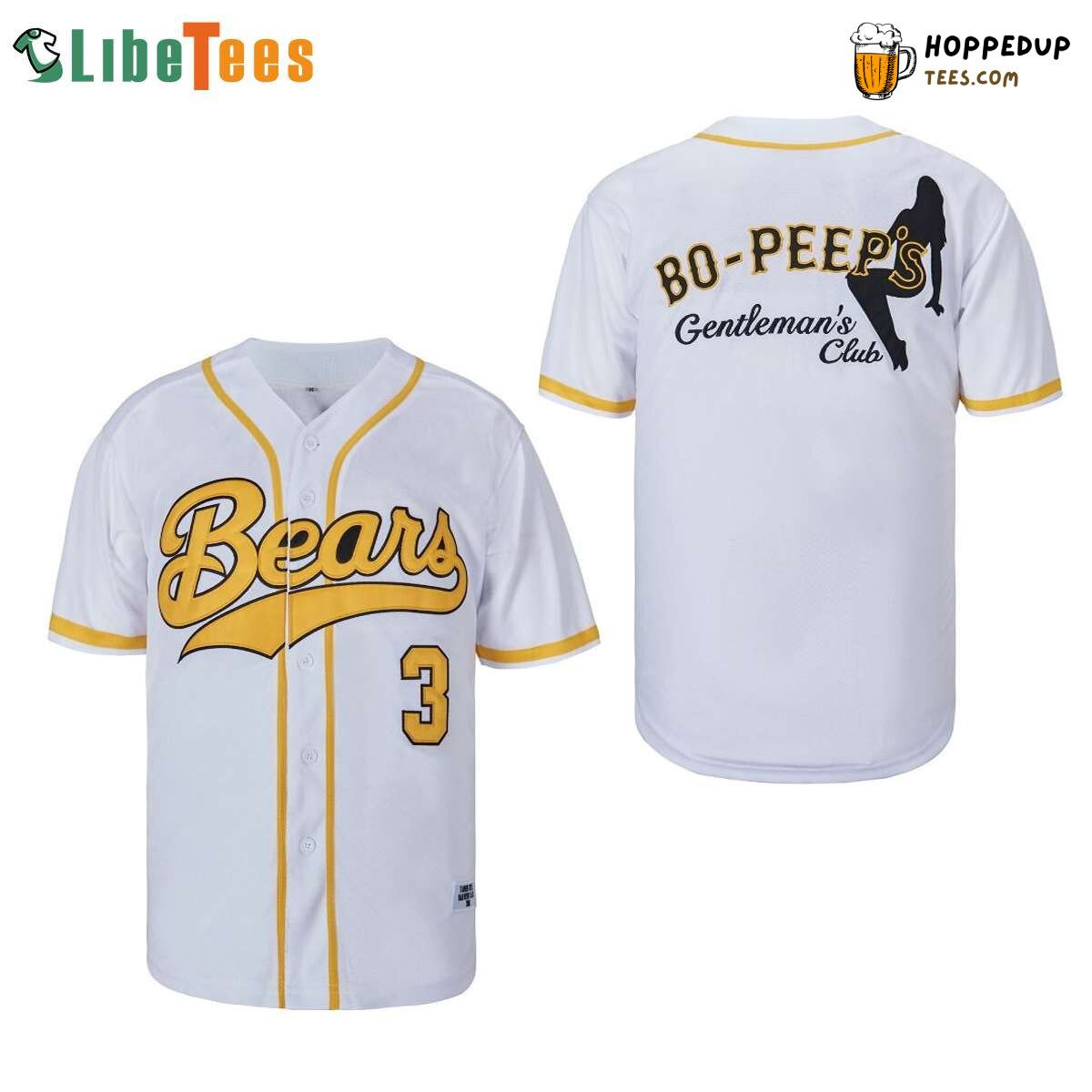 Chicago Bears BoPeeps Gentleman Club Themed Baseball Jersey