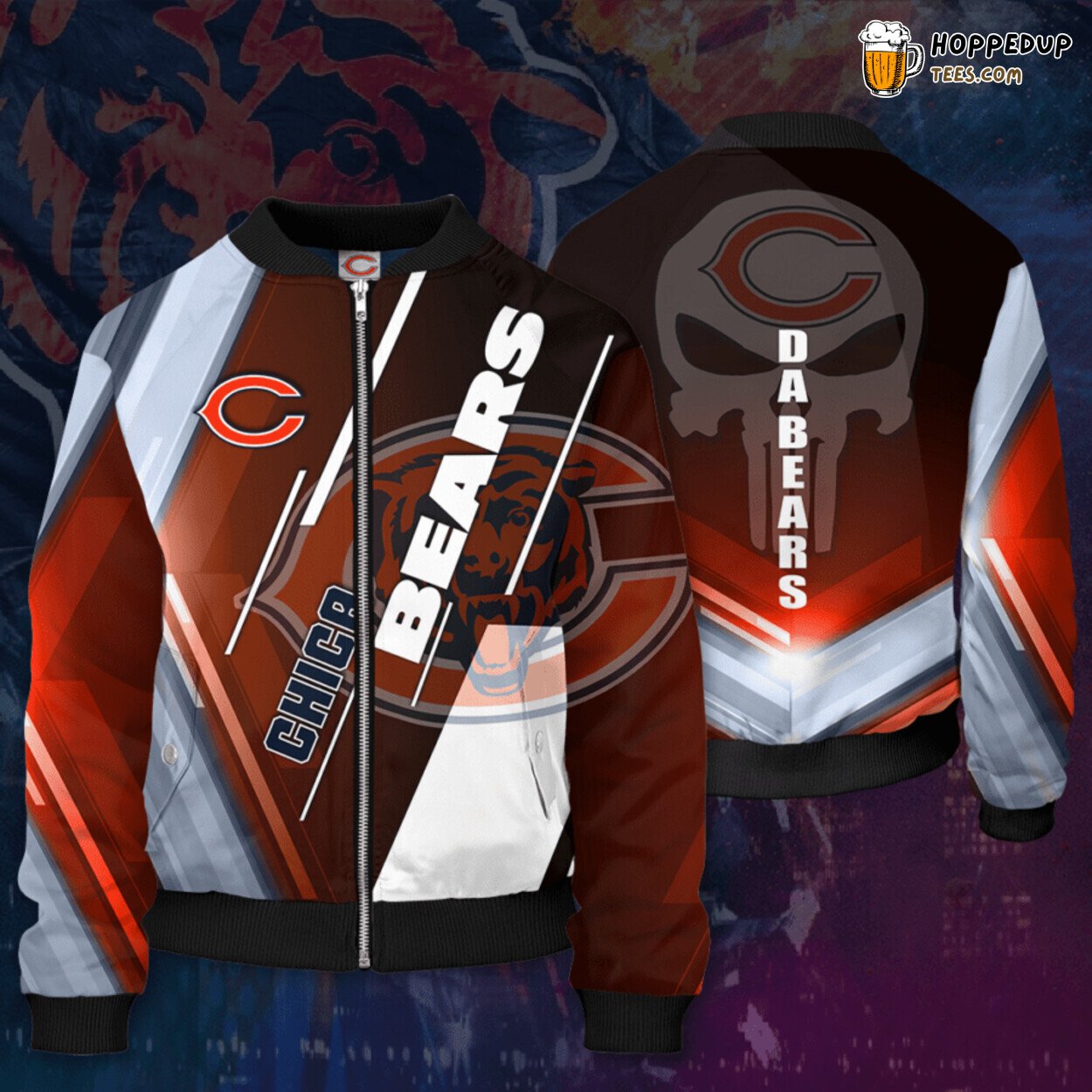 Chicago Bears CB Premium Sportswear Bomber Jacket Authentic Design Wear