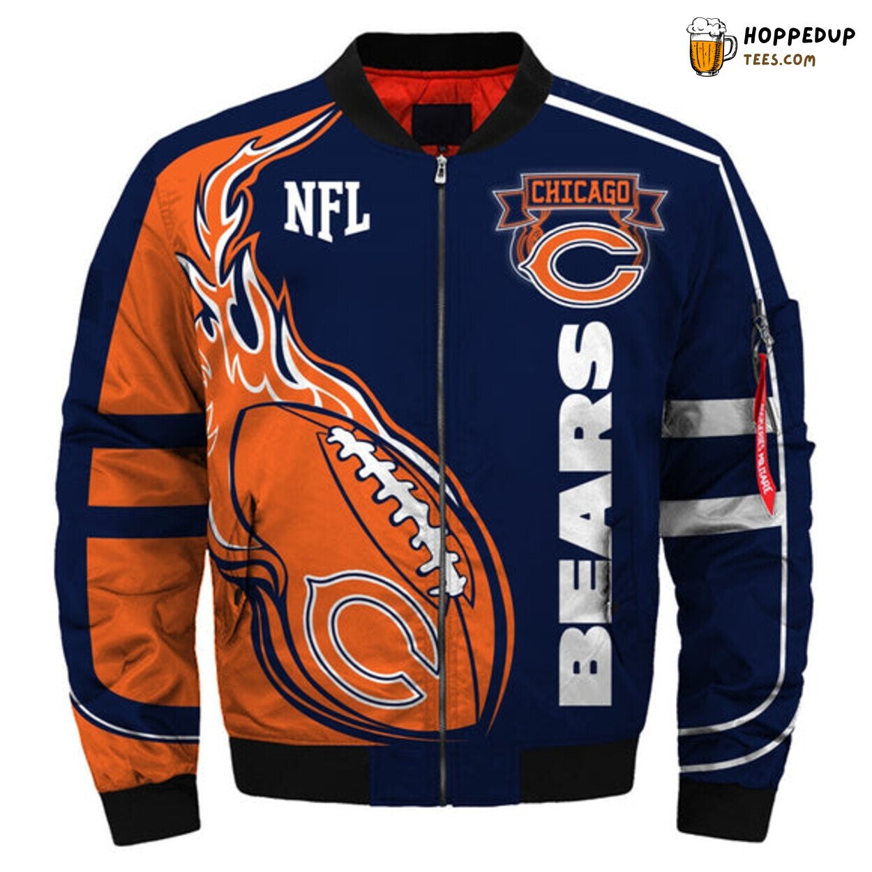 Chicago Bears Men’s 2019 NFL Bomber Jacket Custom Newest Sale Design Series