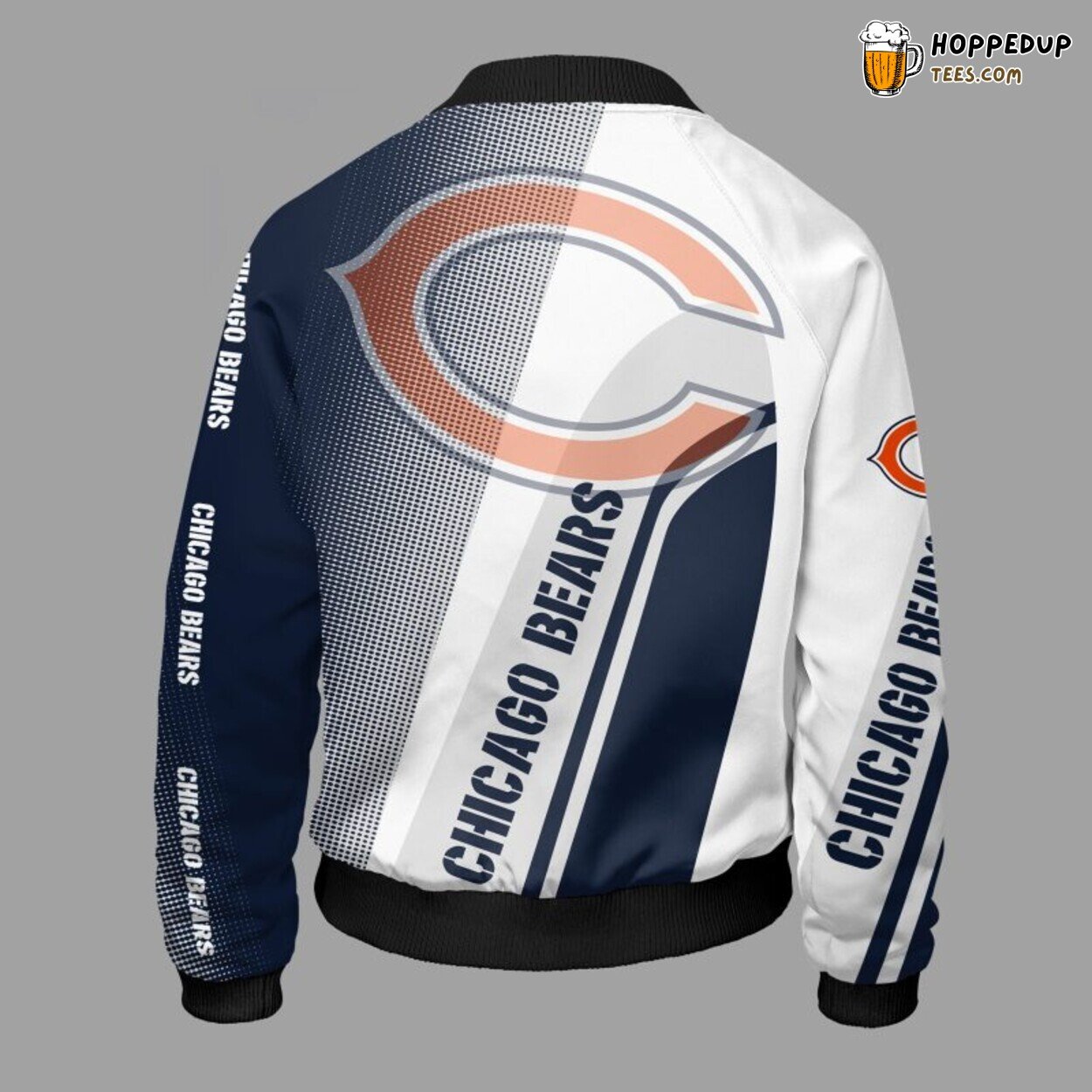 Chicago Bears NFL Blue Unisex Bomber Jacket Distinctive Style