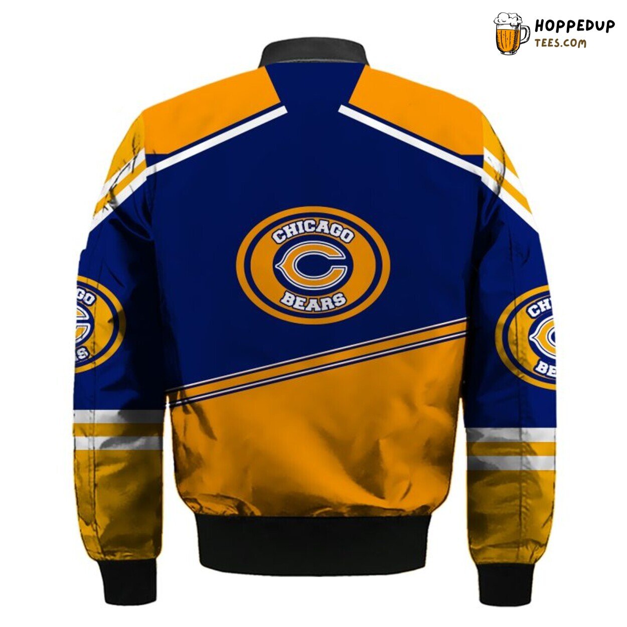 Chicago Bears NFL Orange Blue Bomber Jacket Distinct Stylish Design