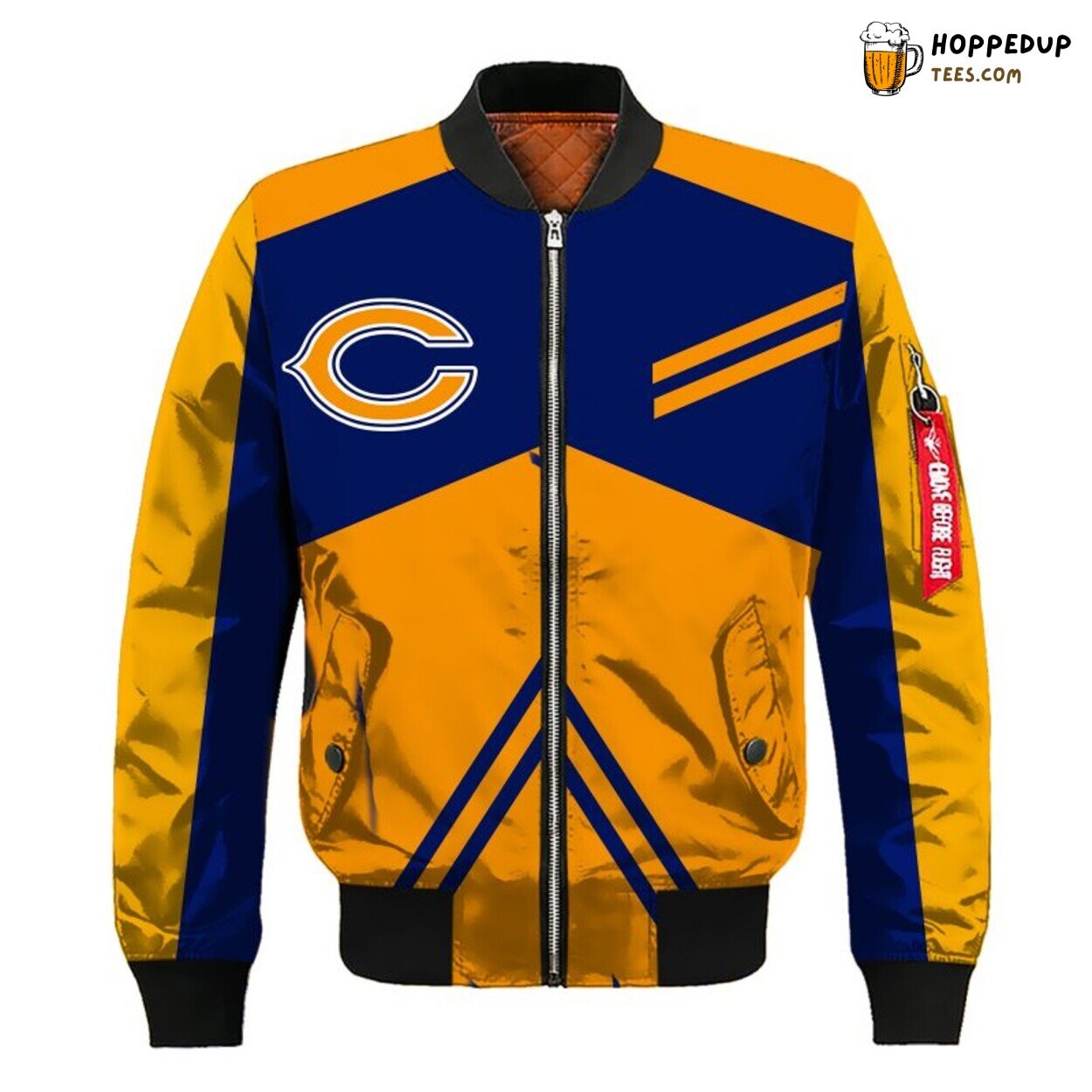 Chicago Bears NFL Orange Bomber Jacket Unique Distinct Style