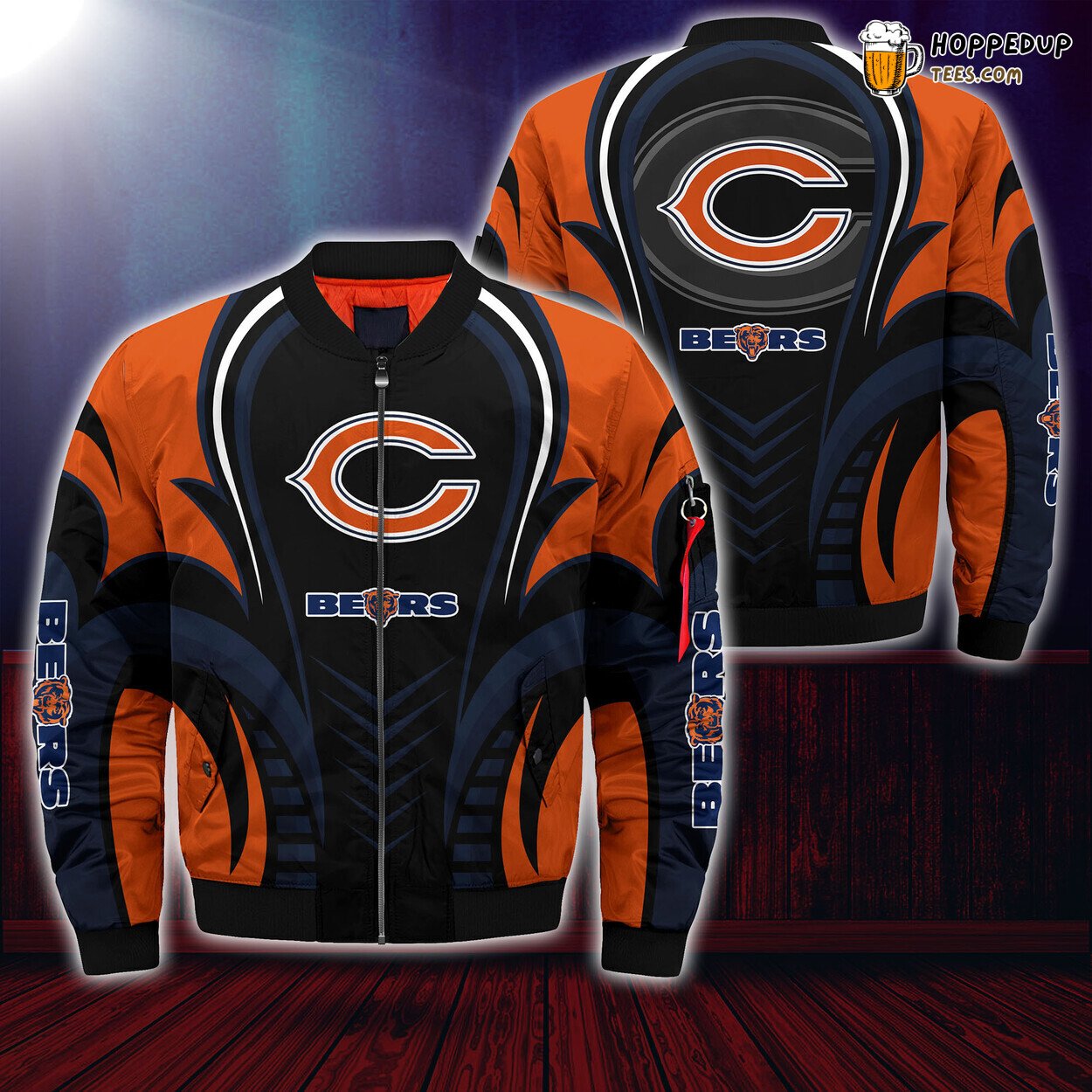 Chicago Bears NFL Seasonal Edition Bomber Jacket Authentic Fan Wear