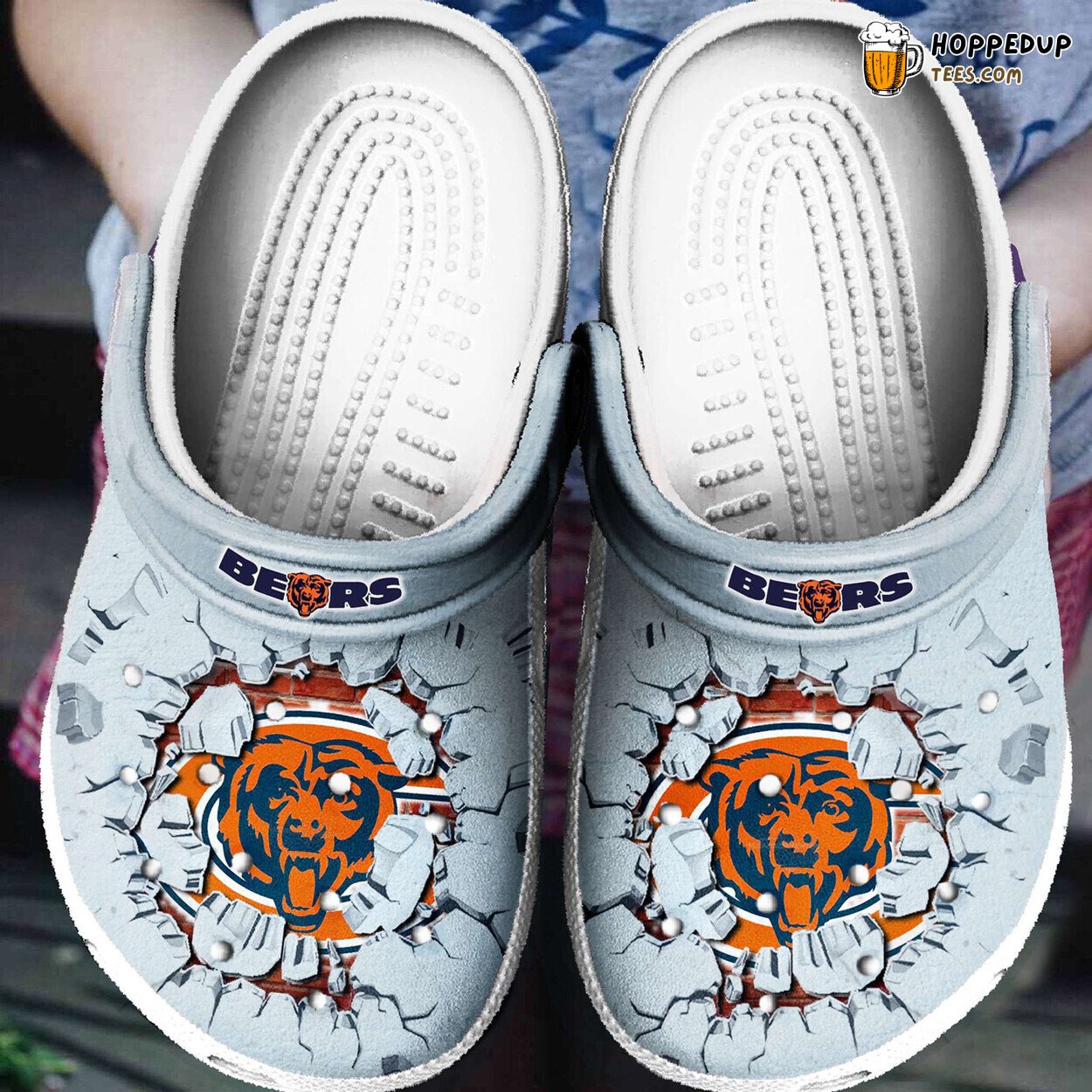 Chicago Bears Tide Themed Comfortable Clog Shoes Sporty