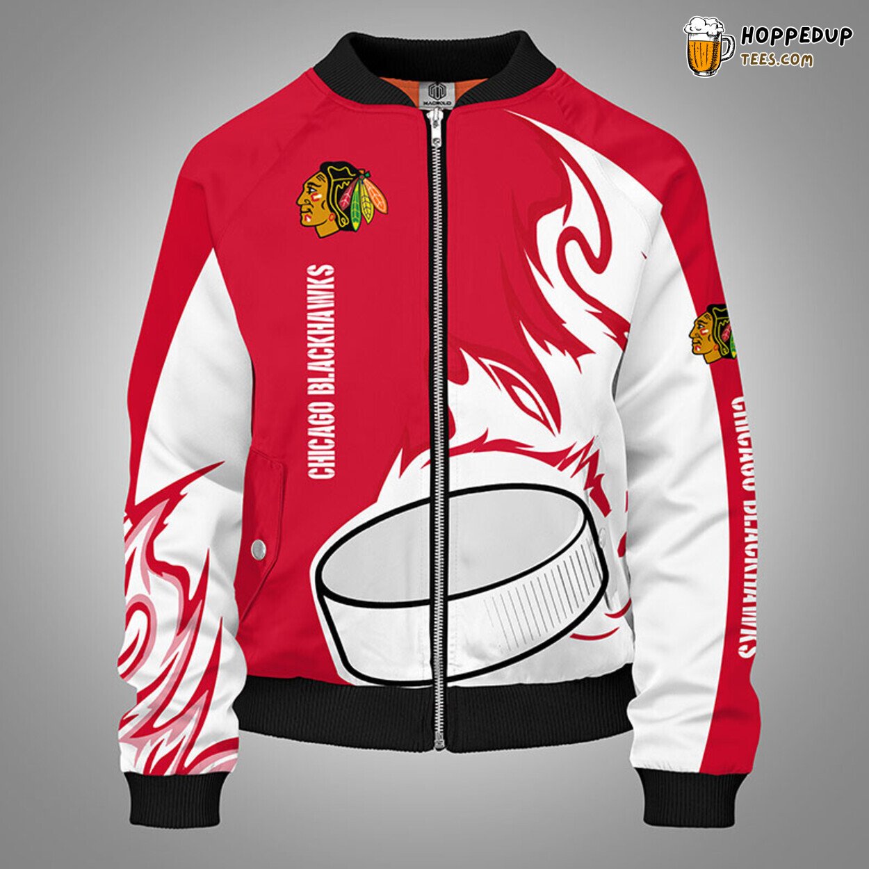 Chicago Blackhawks NHL Red Unisex Distinct Bomber Jacket Stylish Design