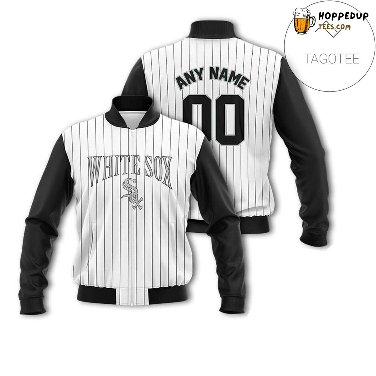Chicago White Sox Name Number Custom MLB Bomber Jacket Style
