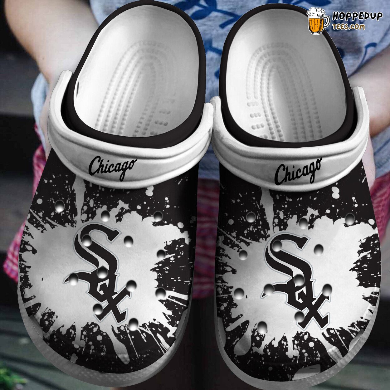 Chicago White Sox WhiteBlack Trusted Online Shopping Clog Shoes