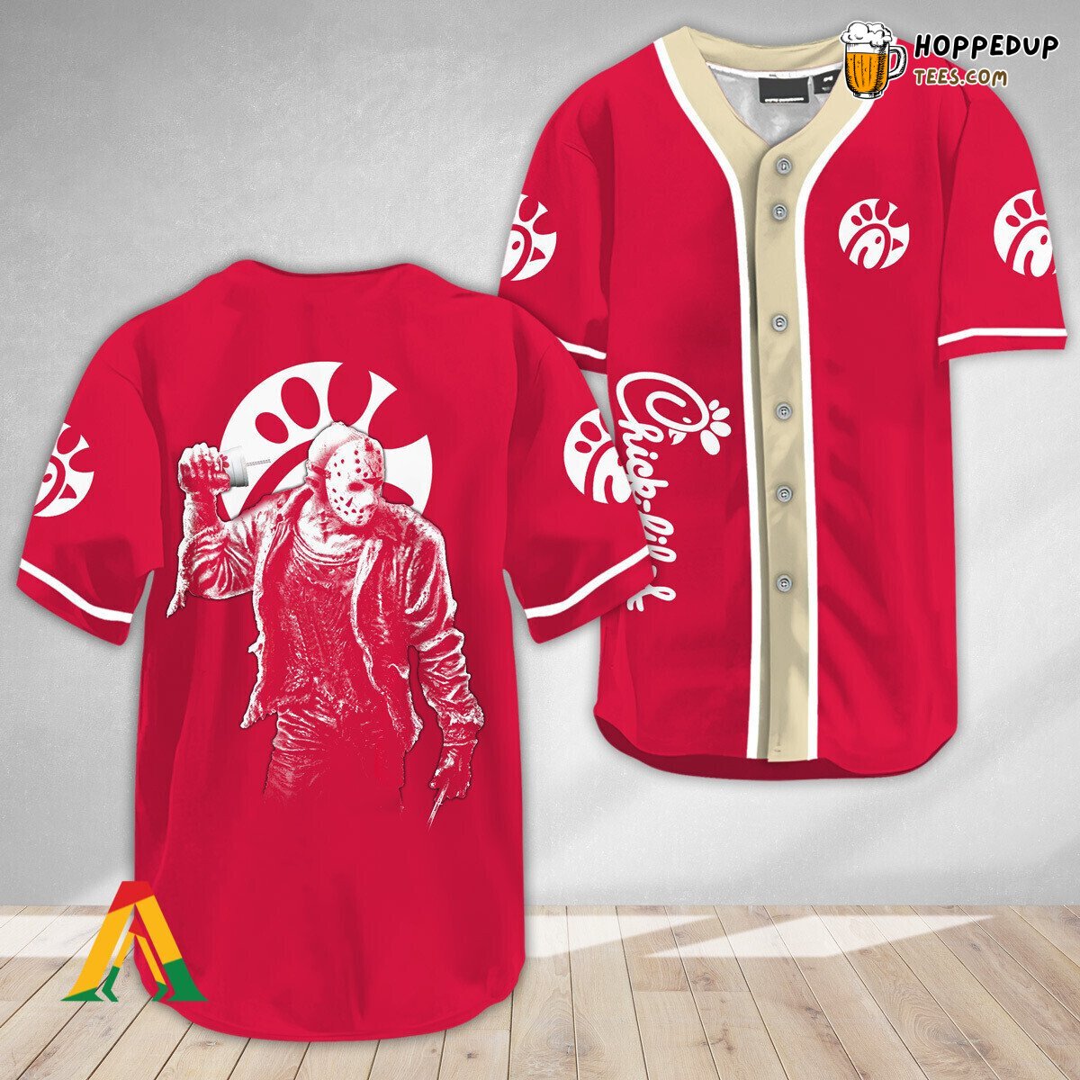 Chick Fil A Jason Voorhees Unique Horror Themed Baseball Jersey Wear