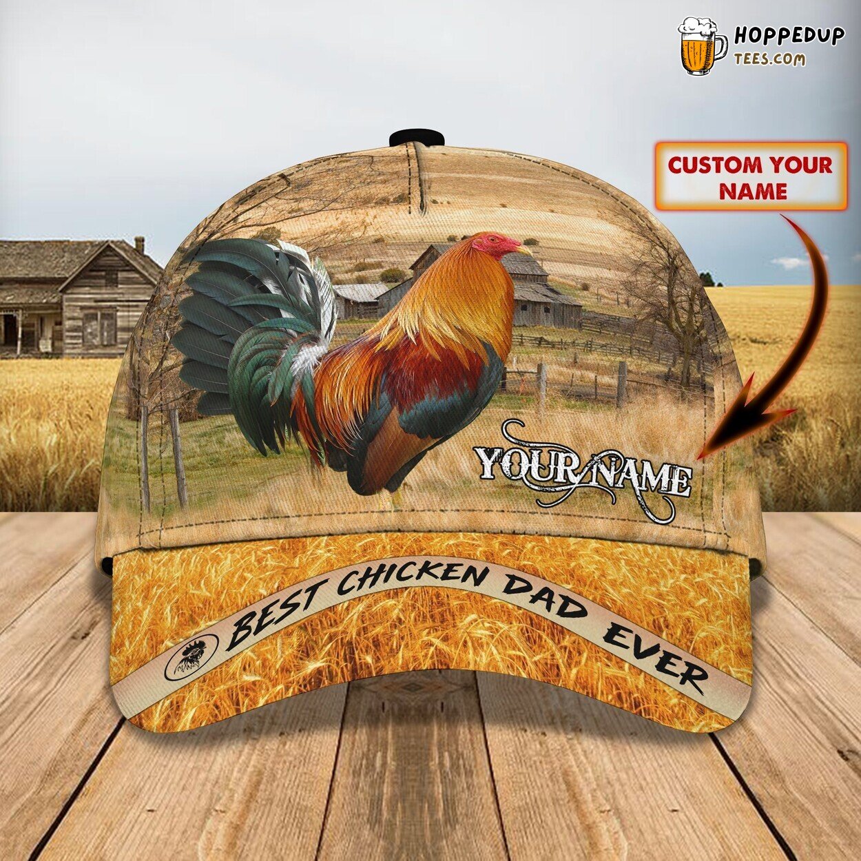 Chicken Affection 3D Classic Cap Personalized Unique Design Name