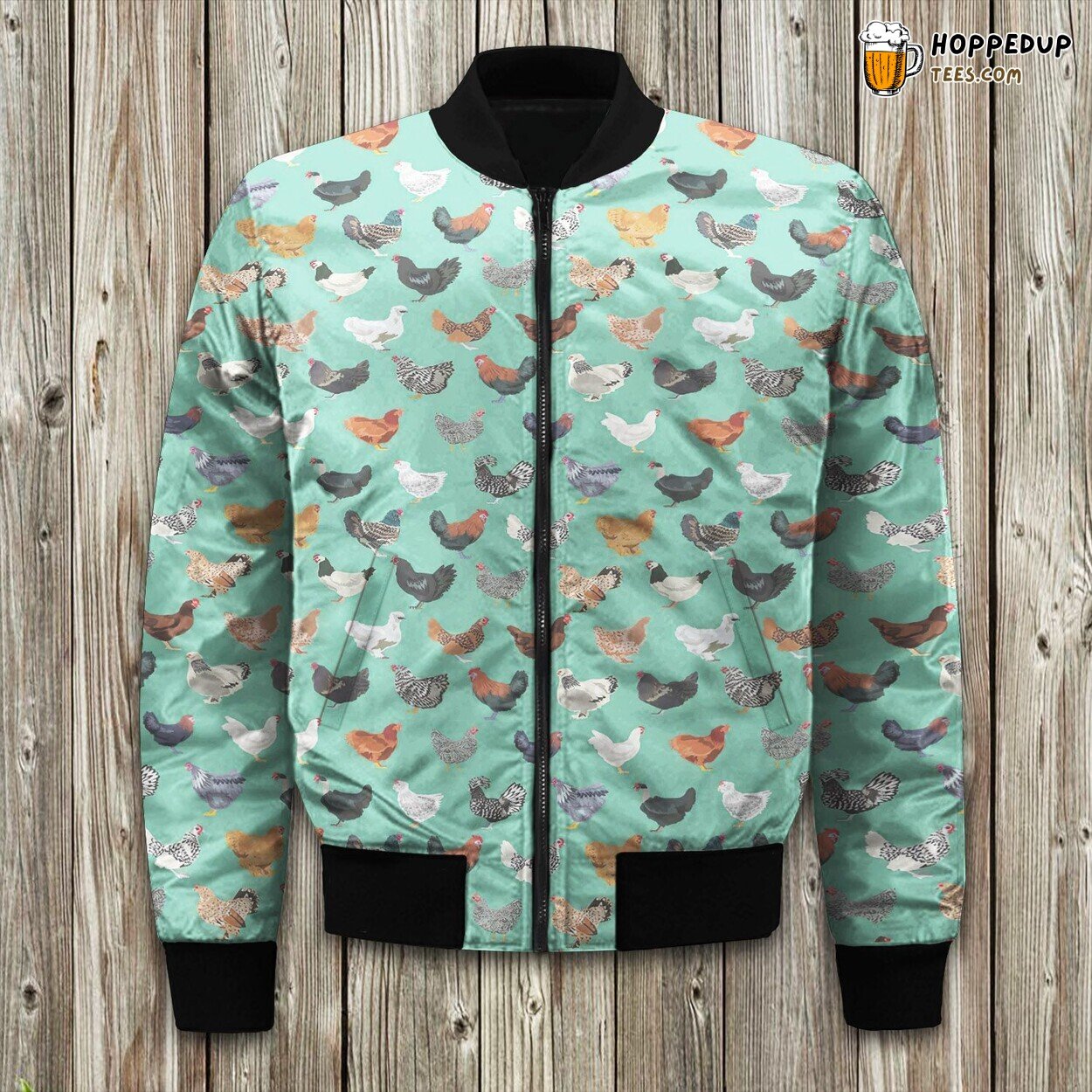 Chicken Chicken Breeds Bomber Jacket