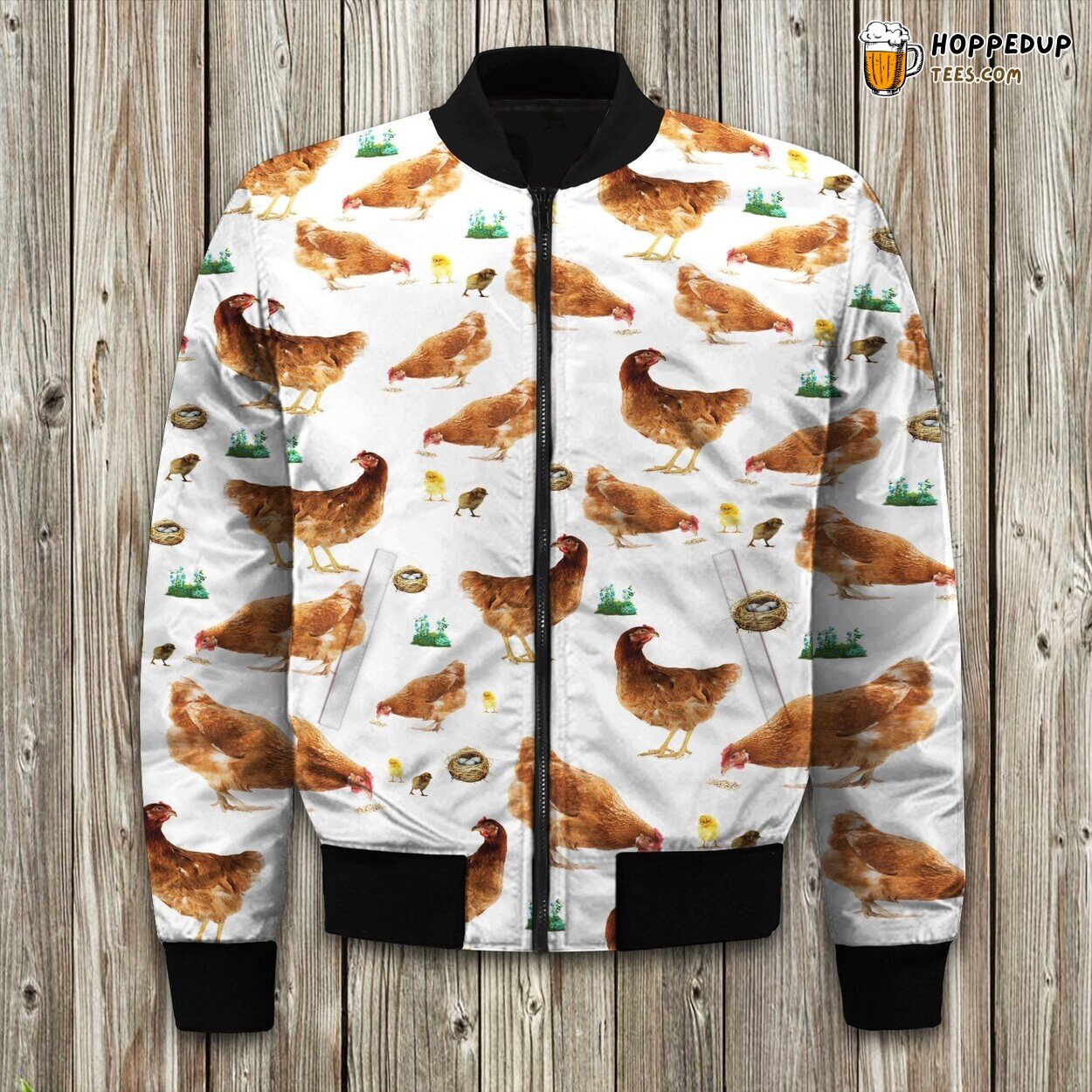 Chicken Farm Winter Bomber Jacket Tailored Edition Unique Design