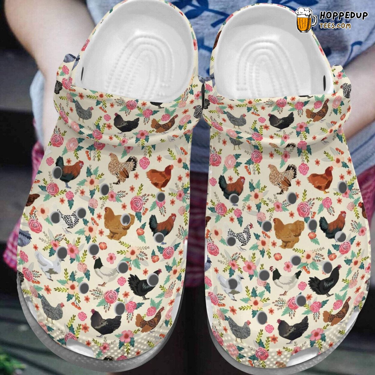 Chicken Flower Farm Outdoor Birthday Gifts Women Mother Grandma