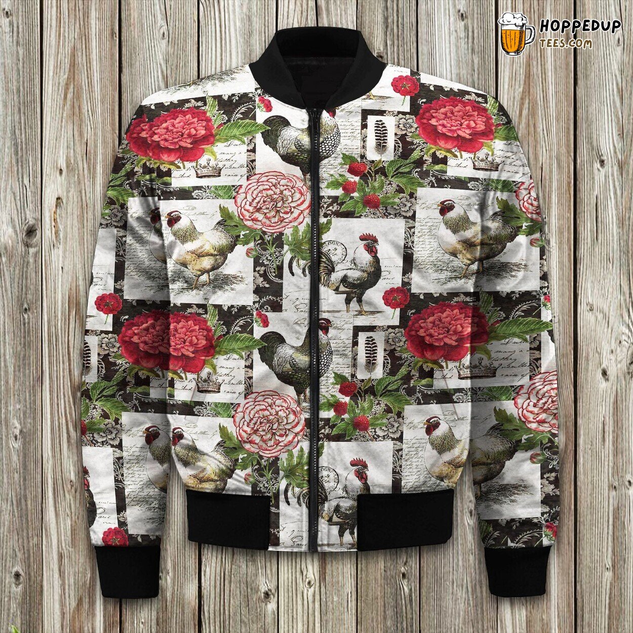 Chicken French Roosters Bomber Jacket