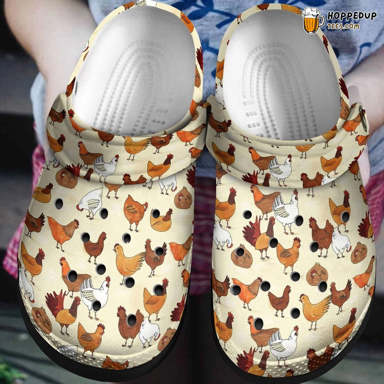 Chicken Funny Shoes Farm Loves Chicken Outdoor Shoes Gift for Poultry Fans