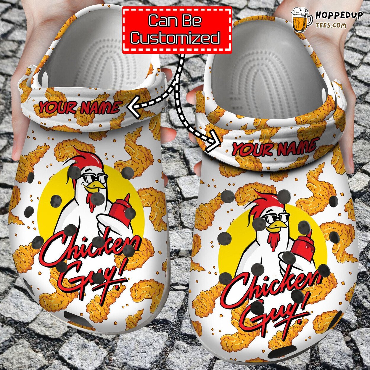 Chicken Guy Theme Comfortable Clogs Poultry Inspired Durable Footwear