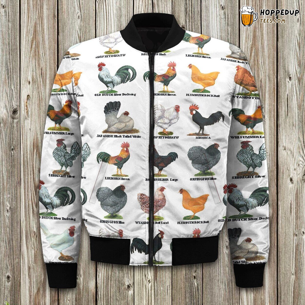Chicken Loves Chicken Bomber Jacket