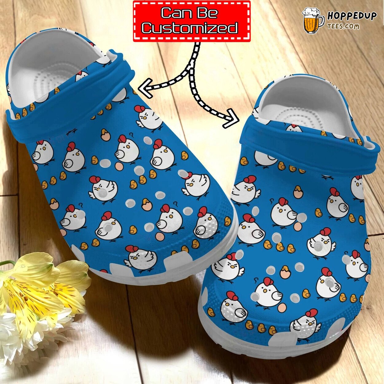 Chicken Print Cute Personalized Pattern Clog Shoes Comfortable Unique