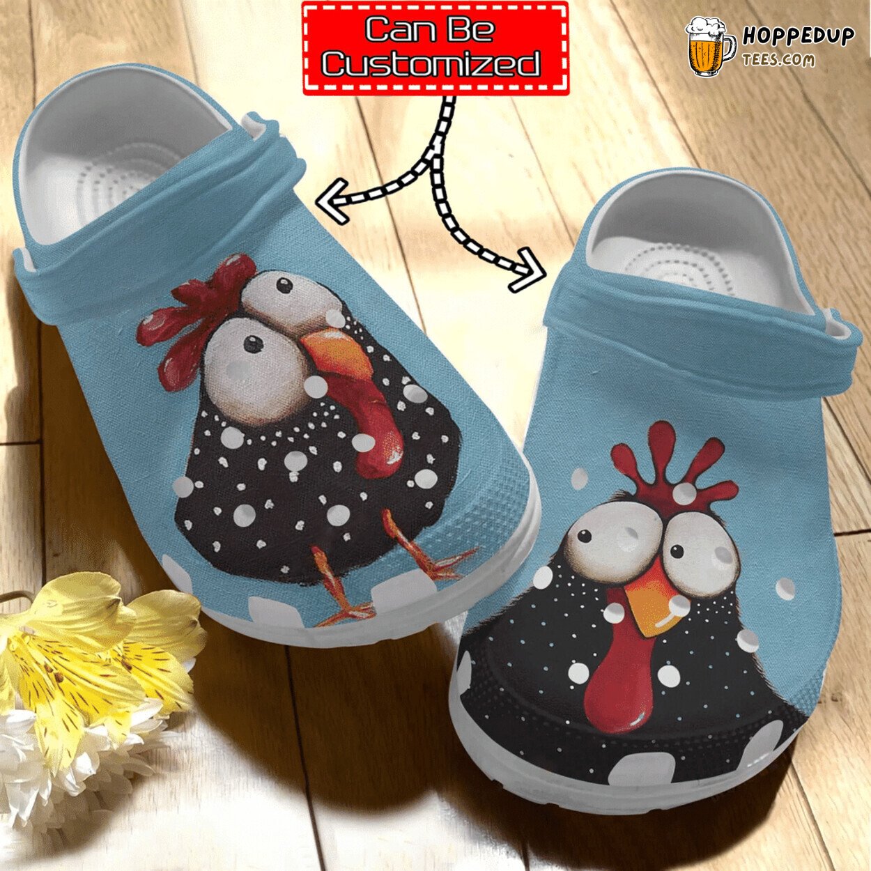 Chicken Print Personalized Beautiful Pattern Comfortable Clog Shoes for Fans