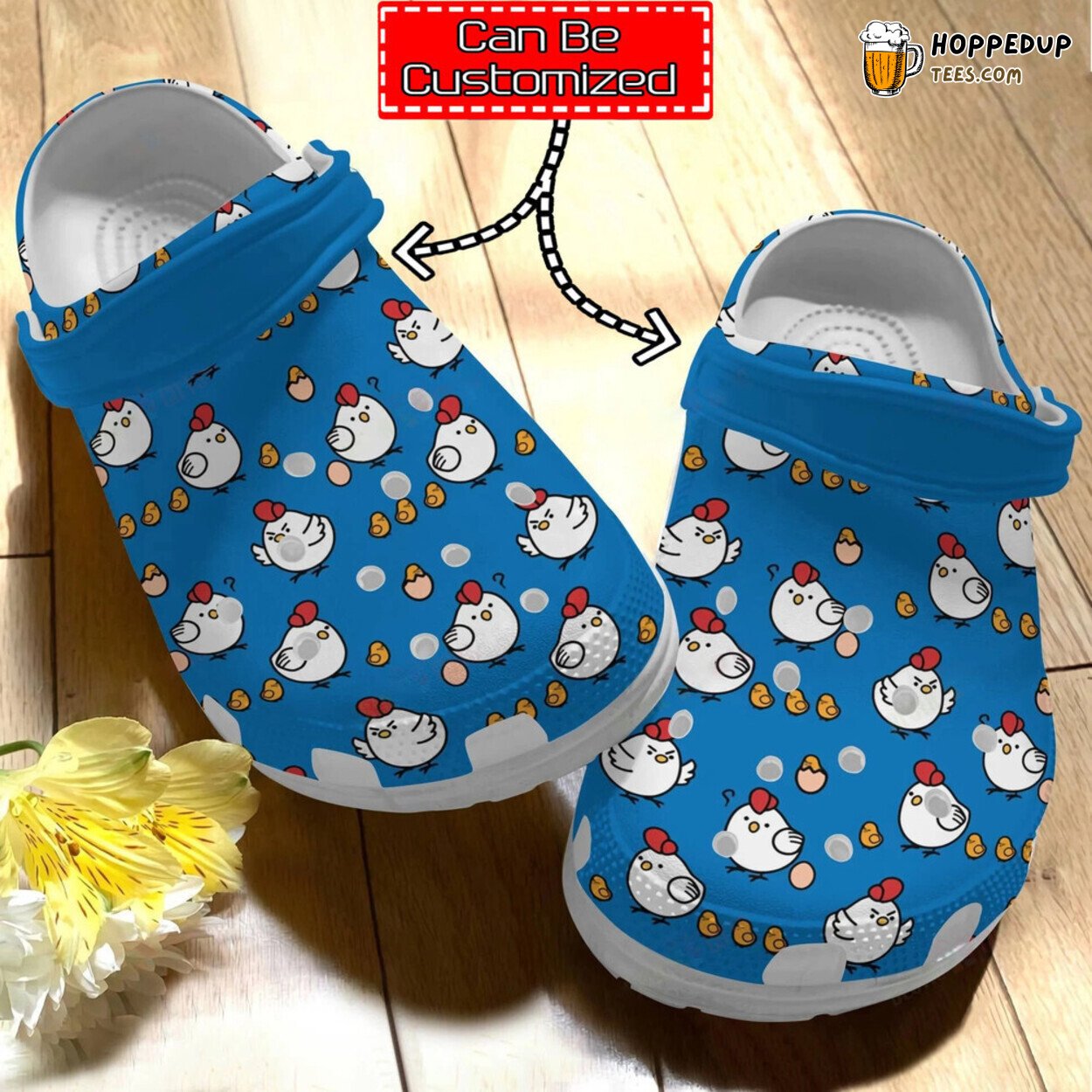 Chicken Print Personalized Cute Pattern Comfortable Summer Clog Shoes