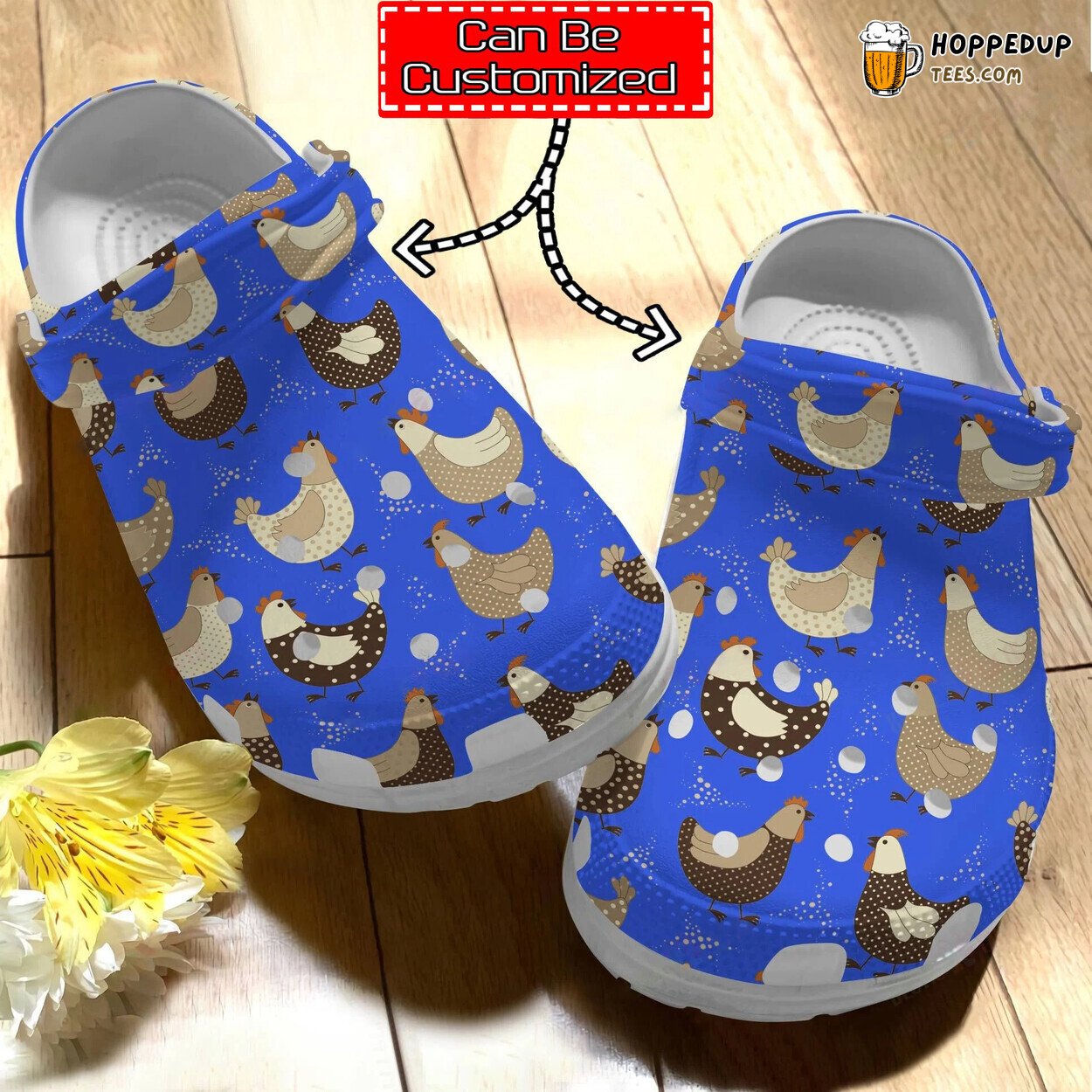 Chicken Print Personalized Family Pattern Stylish Clog Shoes