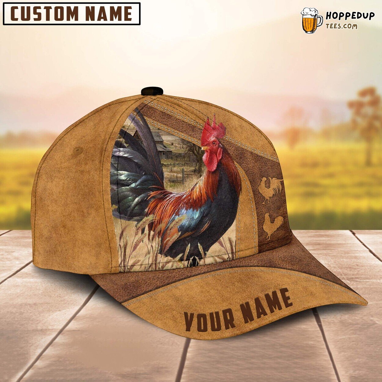 Chicken Rooster Unique Name Farm Baseball Cap True Farmer Lover