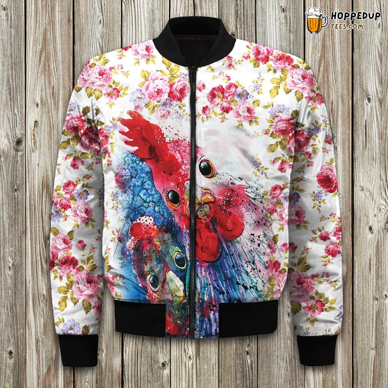 Chicken Two Chickens Bomber Jacket