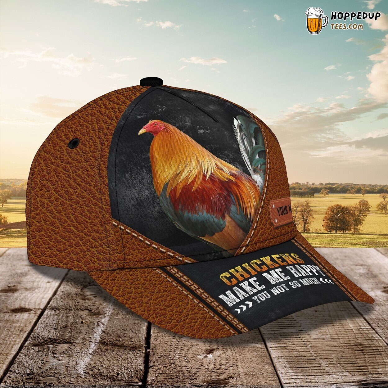 Chickens Bring Joy 3D Classic Cap Personalized Unique Design Name Trend