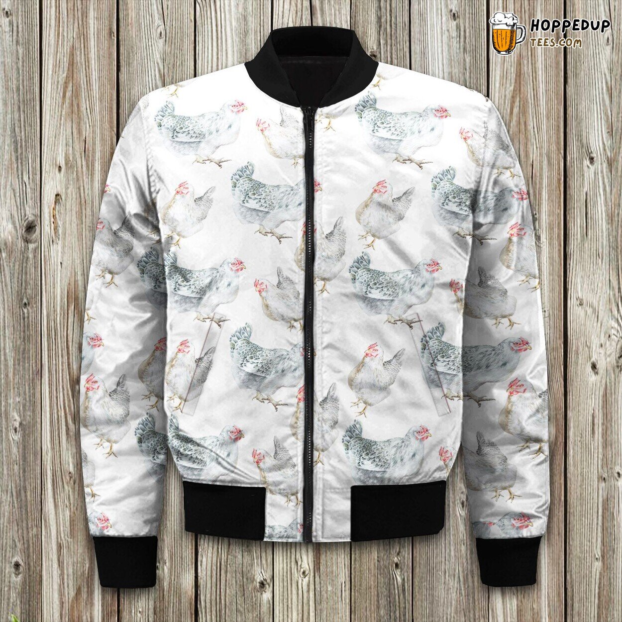Chickens Chicken Breeds Bomber Jacket