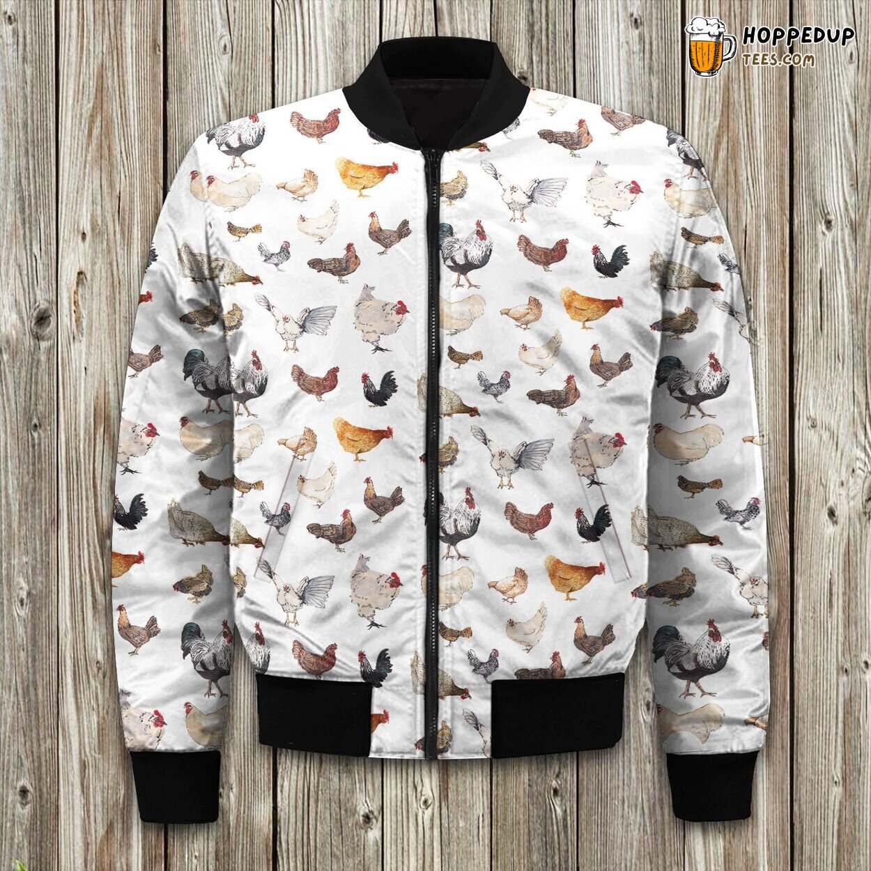 Chickens Farm Chicken Bomber Jacket