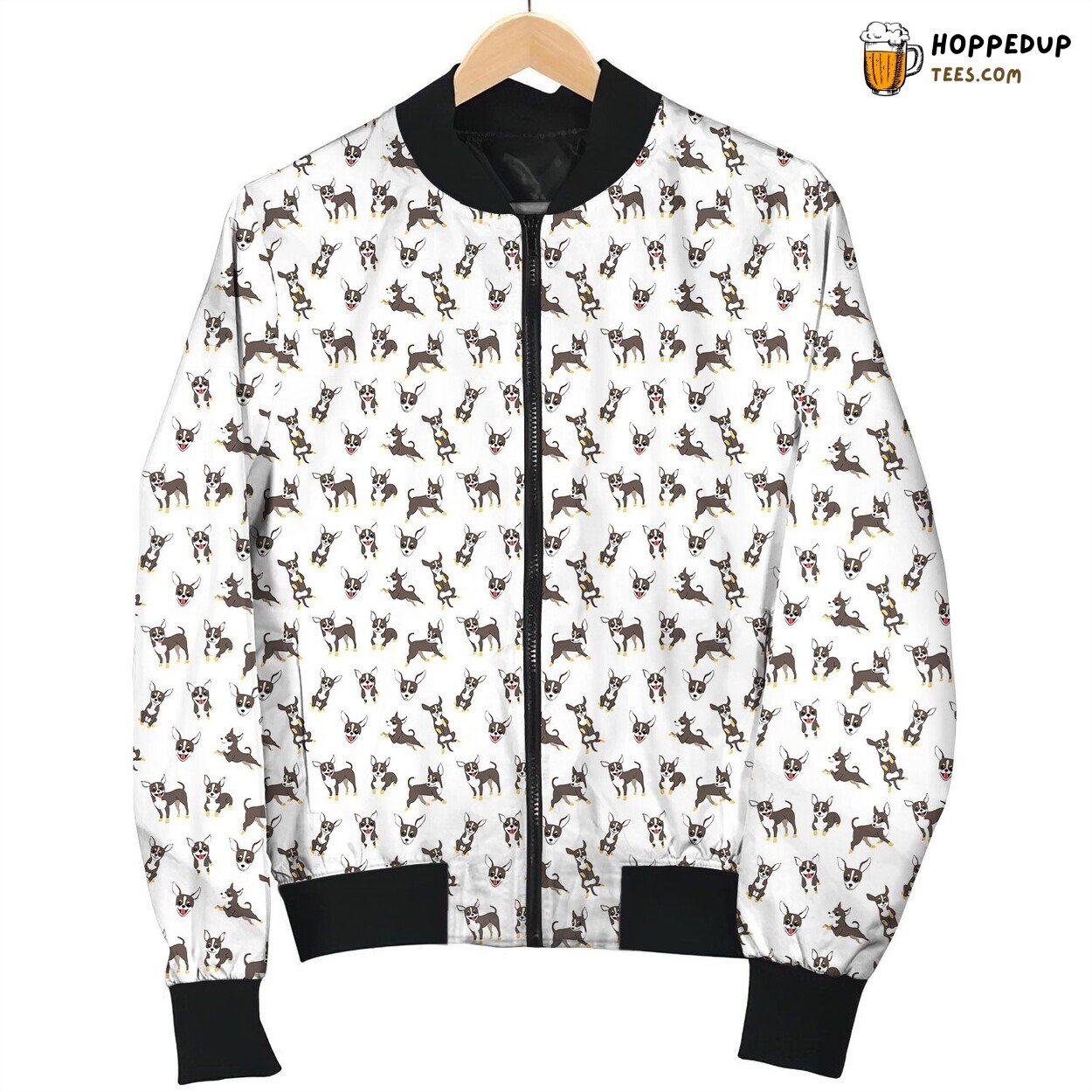 Chihuahua Happy Smiling Bomber Jacket