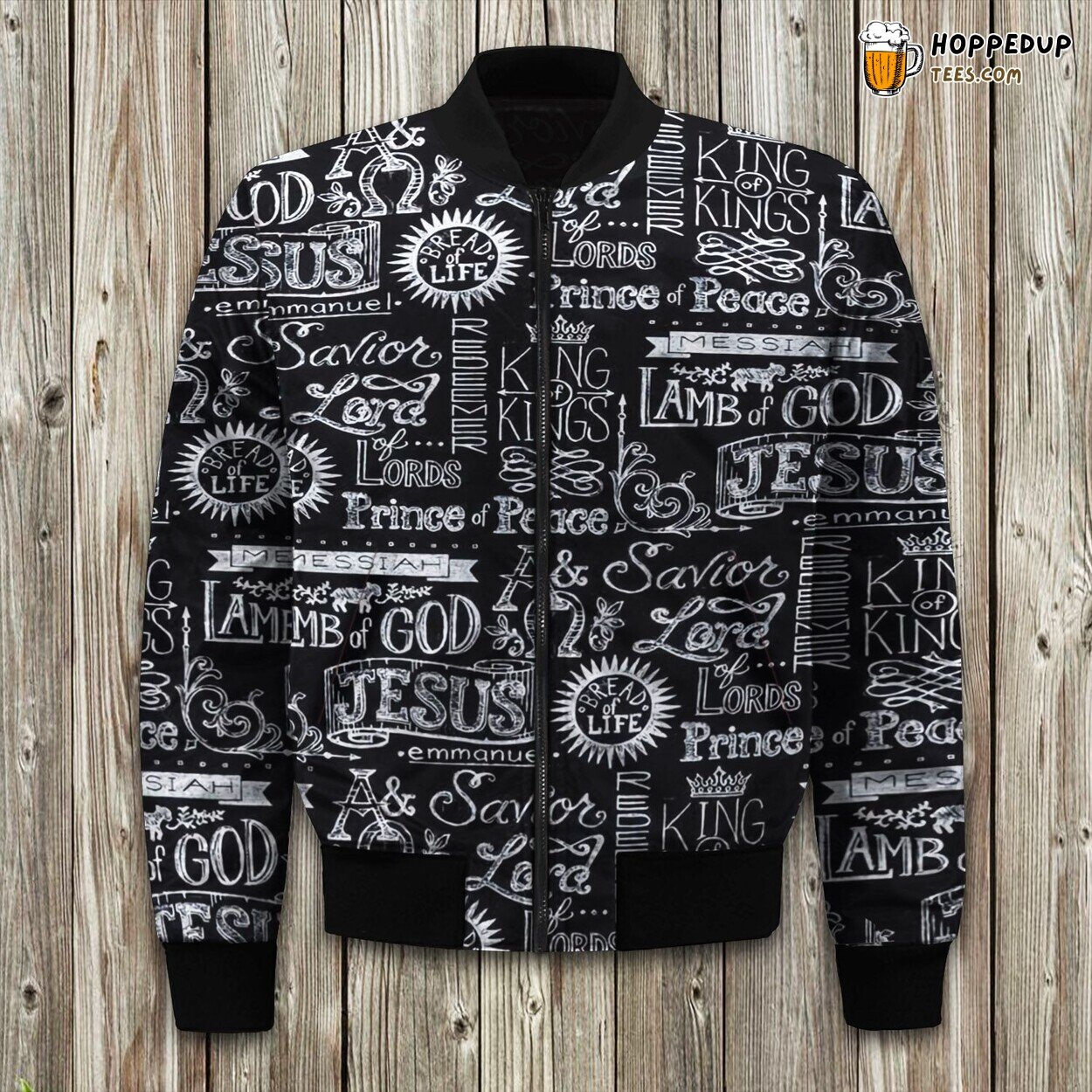 Christ Jesus Faith Love Hope Bomber Jacket