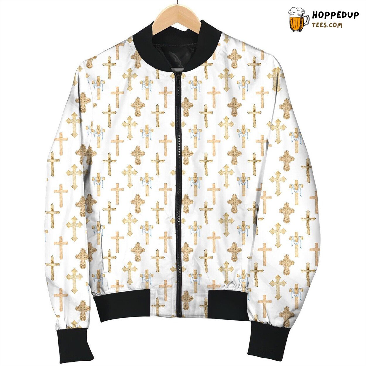 Christian Cross Grave Bomber Jacket