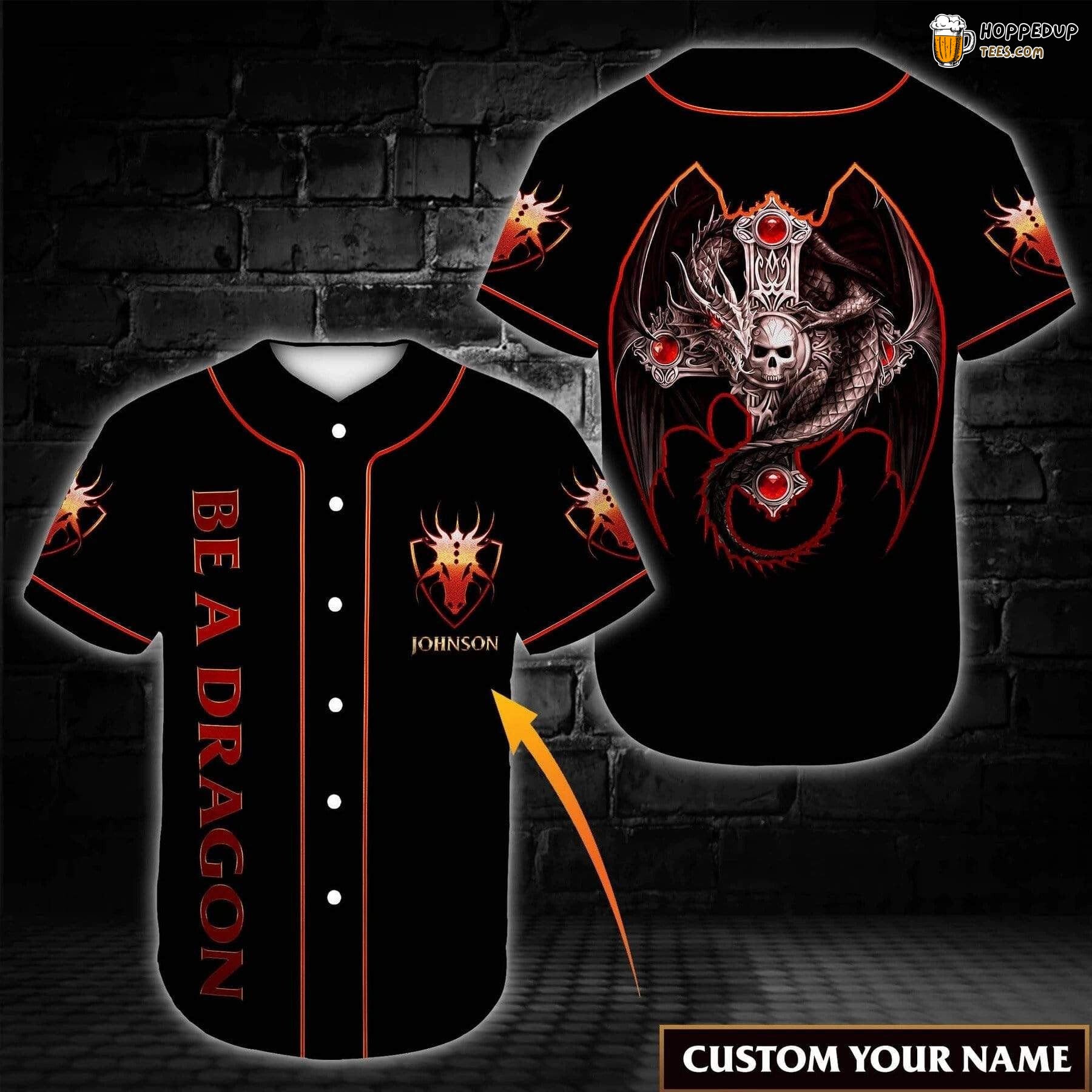 Christian Lovers Baseball Jersey Dragon Inspired Personalized Unique Design