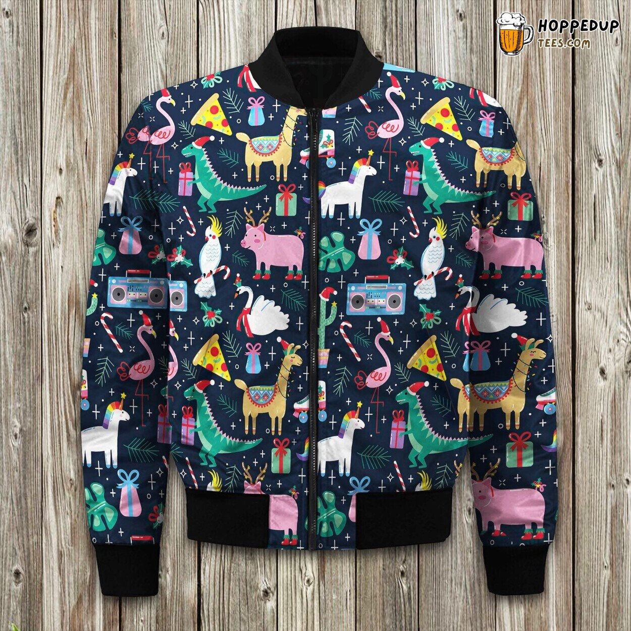 Christmas Christmas Animals Bomber Jacket